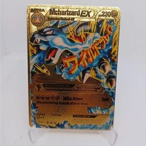 Pokemon Mega MCharizard EX Gold Foil  Fan Art